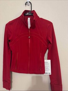Lululemon Red Cropped Define Jacket NWT